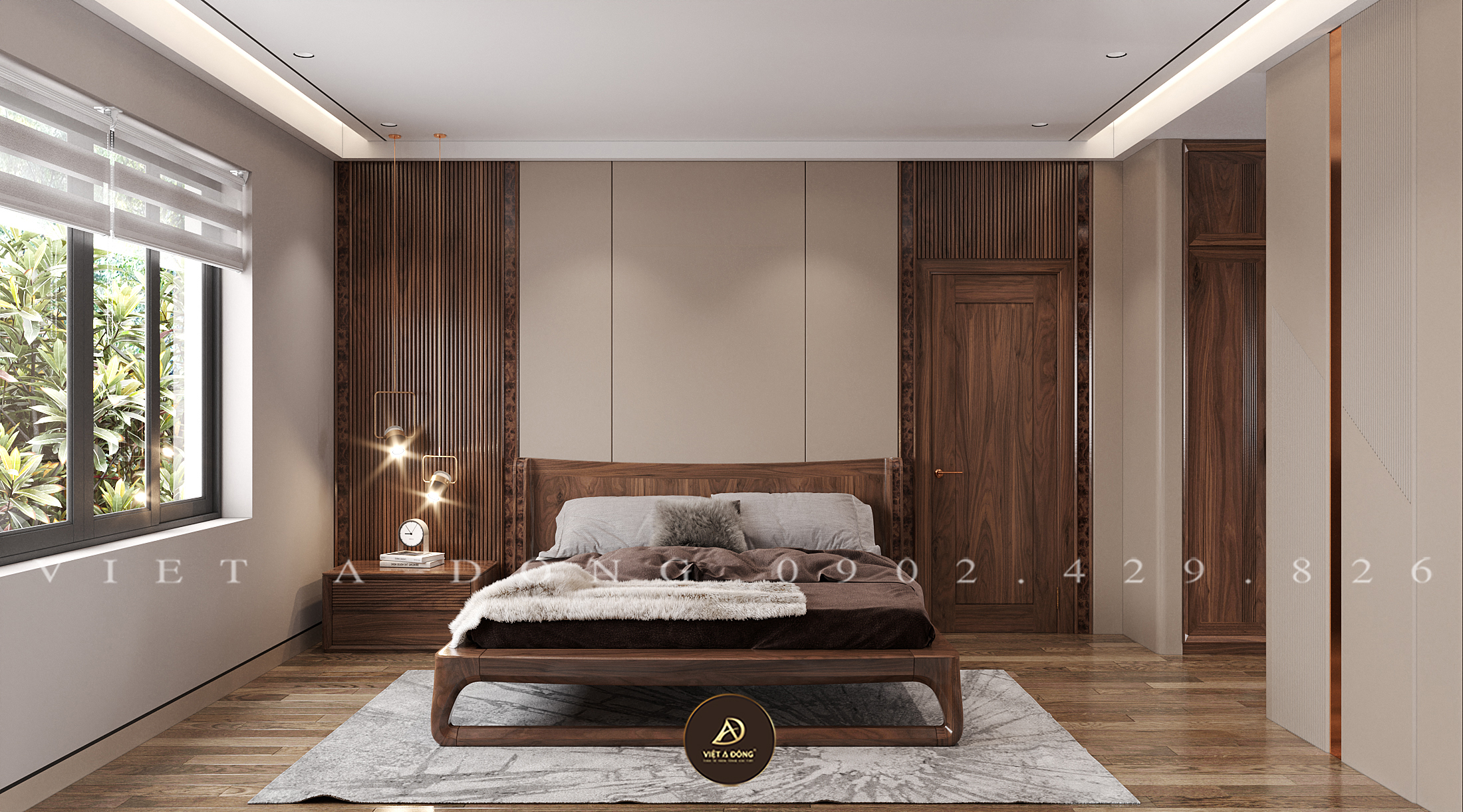 Mẫu giường đơn giản tinh tế